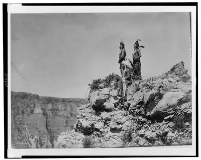 Watching the signal, Montana, 1905