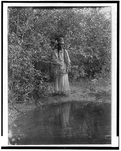 Out of the forests' depths stepped an Indian maiden, 1905