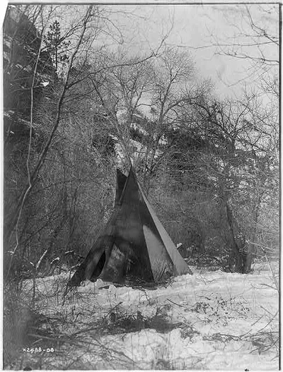 The winter camp, 1908