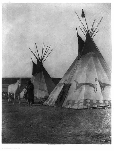 Blackfoot tipis, 1926