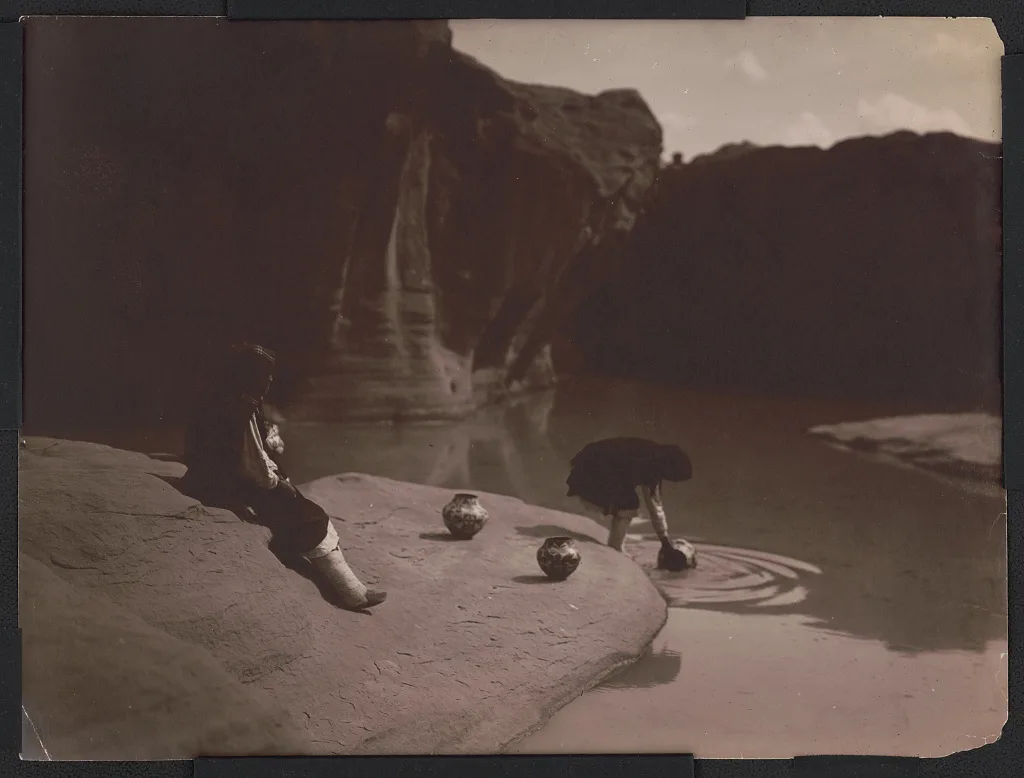 At the old well of Acoma, Acoma, New Mexico, 1904
