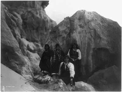 Among the rocks--Acoma, New Mexico, 1905