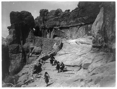 Acoma roadway, New Mexico, 1905