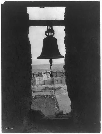 The old bell tower, Acoma, New Mexico, 1905