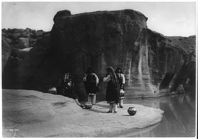 A morning chat--Acoma, Acoma, New Mexico, 1905