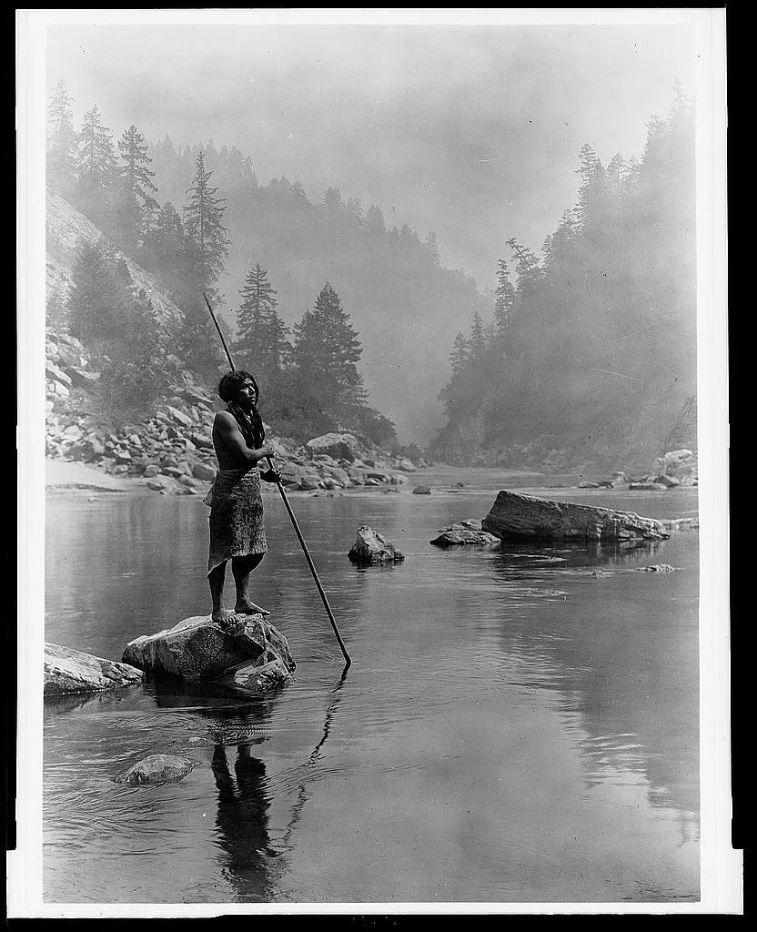A smoky day at the Sugar Bowl--Hupa, Pacific, 1923
