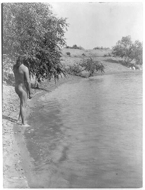 The bather--Mandan, North Dakota, 1908