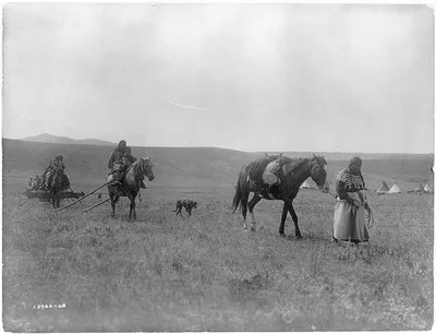 The pipe-bearer--Atsina, Montana, 1908