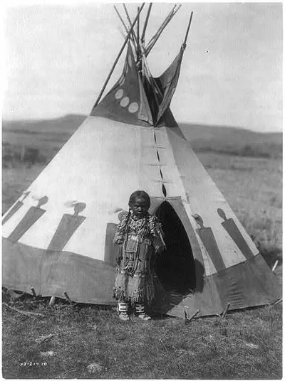 A child's lodge, Montana, 1910