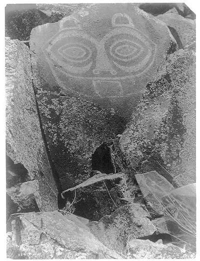 Tsagiglalal, the guardian of Nihhluidih--Wishram, Washington, 1910