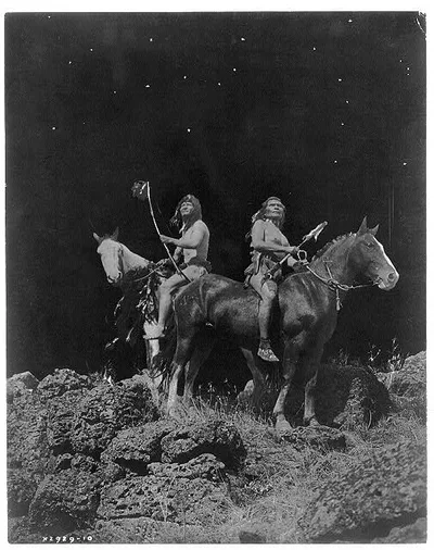 Watching for the signal--Nez Percé, 1910