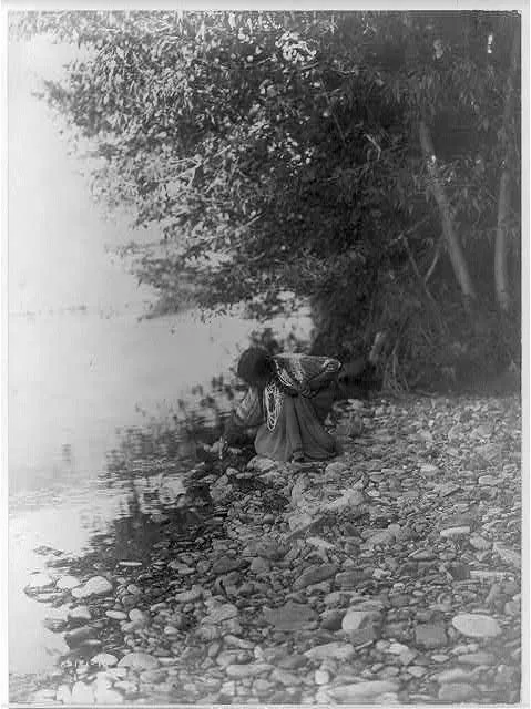 By the river--Flathead, 1910