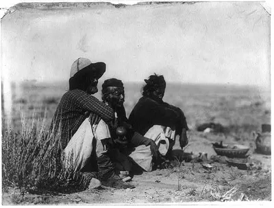 Three chanters--Navaho, 1905