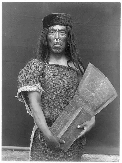 Nakoaktok chief and copper, British Columbia, 1914