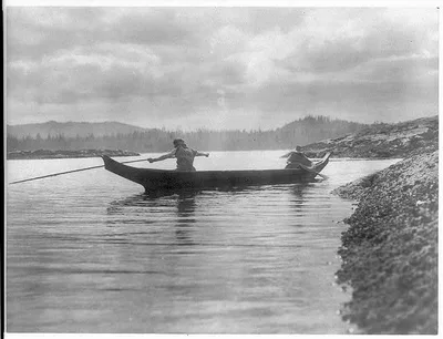 Ready for the cast--Qagyuhl, British Columbia, 1914