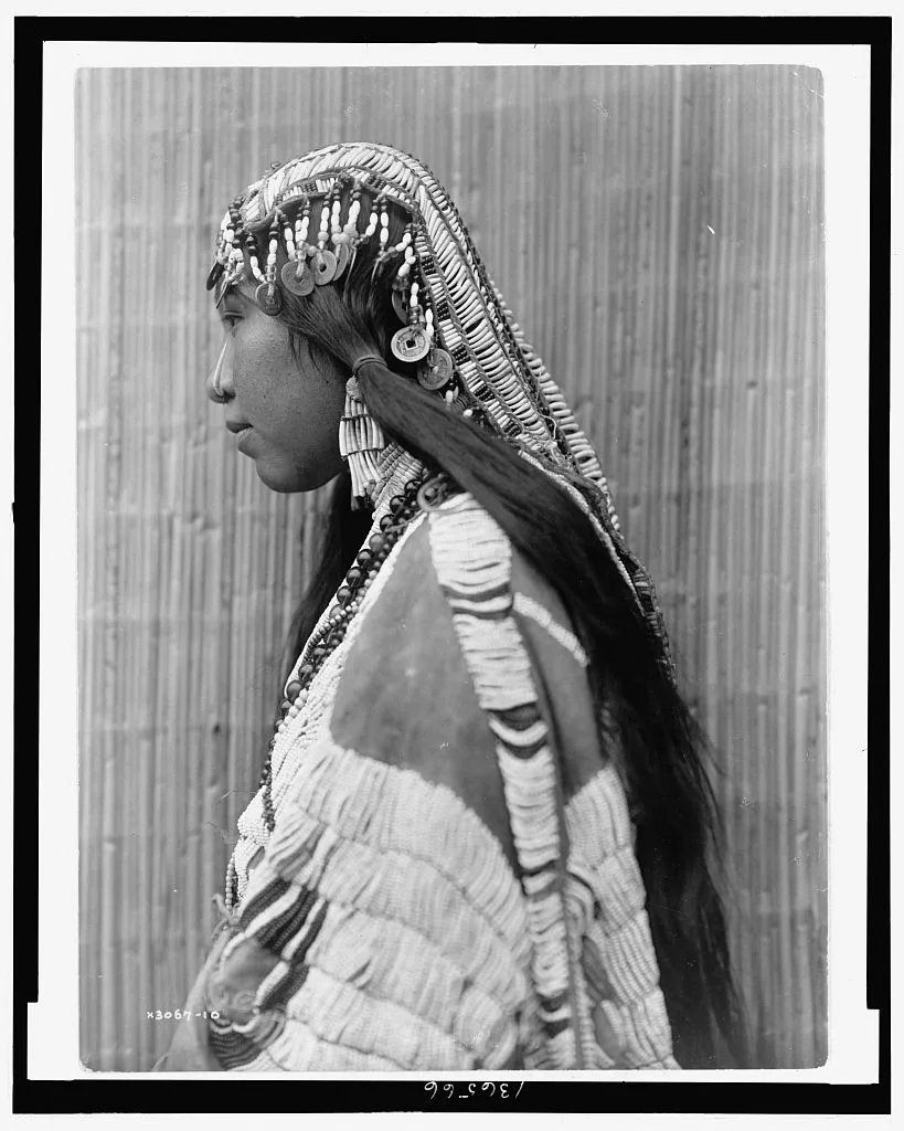 Wisham (i.e. Wishran) girl, profile, 1910