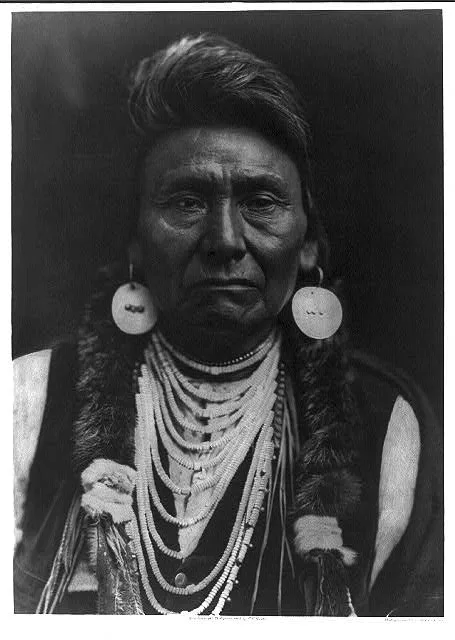[Chief Joseph - Nez Perce, head and shoulders, facing front]