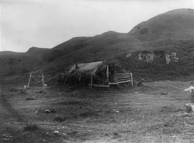 Barrabara at Unalaska, Alaska, Unalaska, 1899