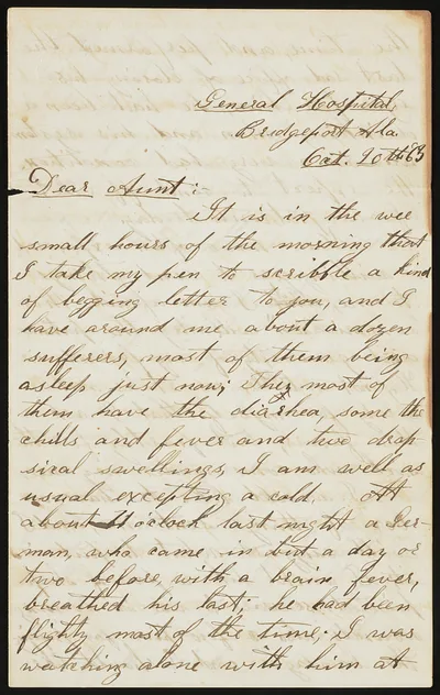 Photograph from 1863: [Letter from Private Edward W. Curtis, General…