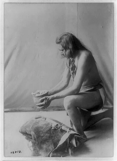 Incense over a medicine bundle, 1908