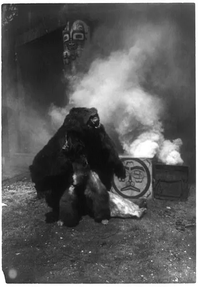 Grizzly-bear dancer--Qagyuhl, 1914