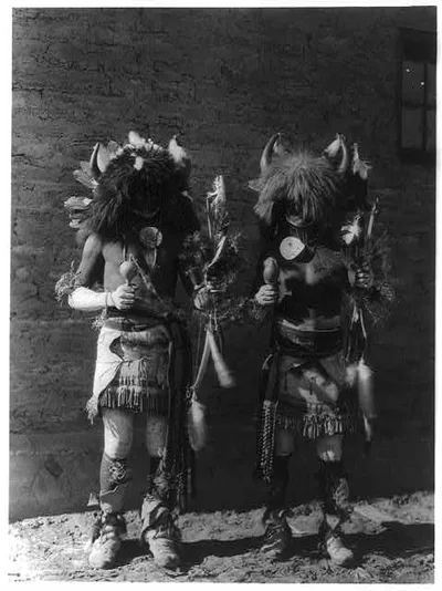 Tesuque buffalo dancers, 1927