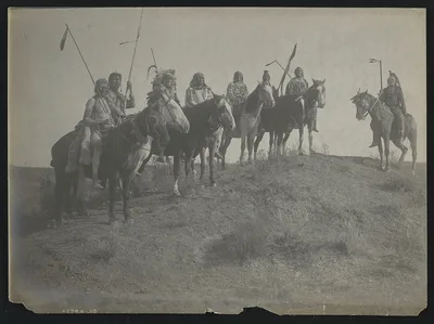 Watching for the signal, Montana, 1908