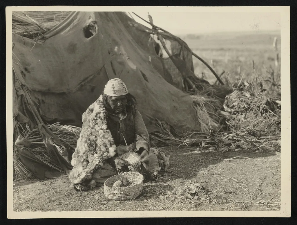 Achomawi basket-maker, California, 1923