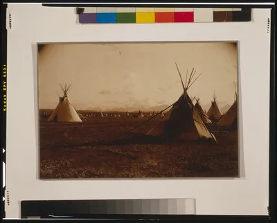 Piegan encampment, 1900