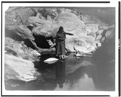 Nature's mirror--Navaho, 1904