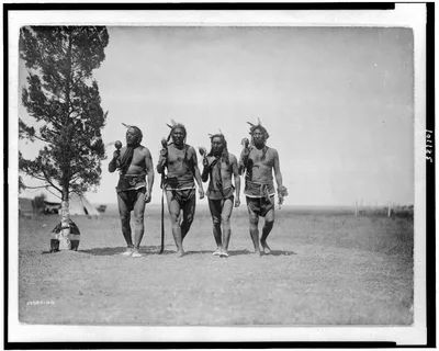 Night medicine men, Great Plains, 1908