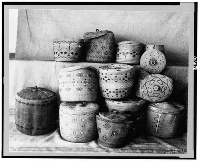 [Aleutian baskets and Eskimo baskets], 1899
