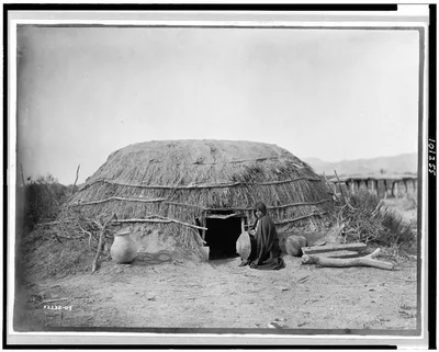 [Pima ki (primitive home), Pima, Arizona], 1907