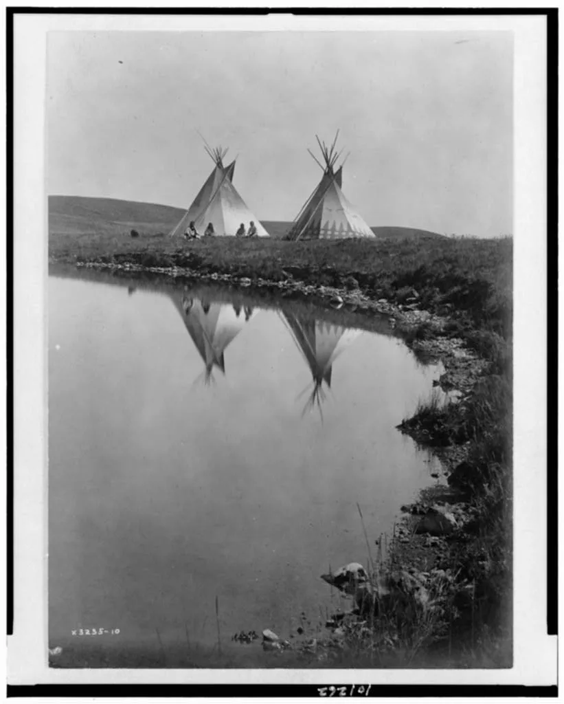 At the water's edge--Piegan, Montana, 1910