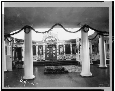 [Interior of Greek Church, Sitka, Alaska], Alaska, Sitka, 1899