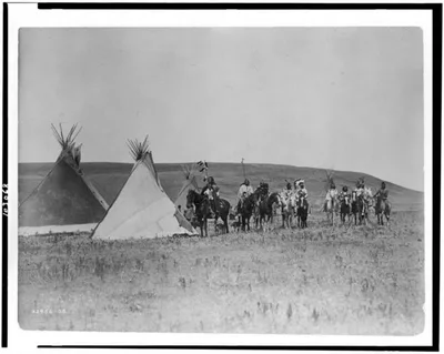 A gathering war party, Montana, 1908