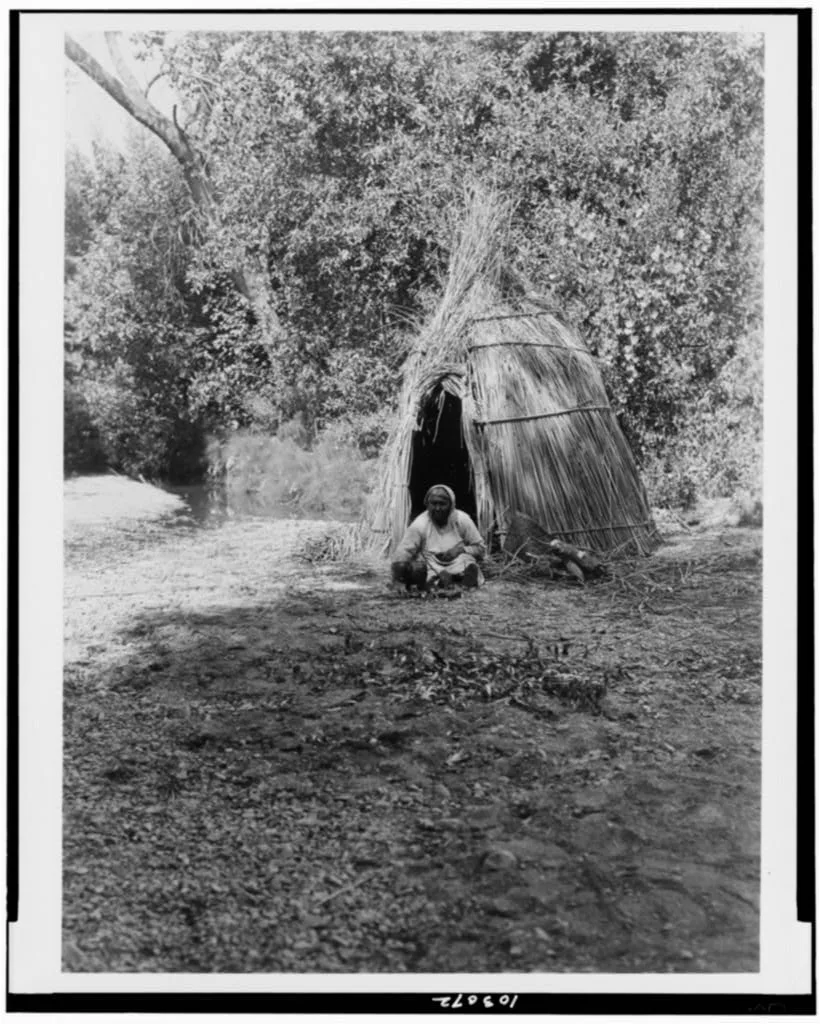 Cooking acorns--upper Lake Pomo, California, 1924