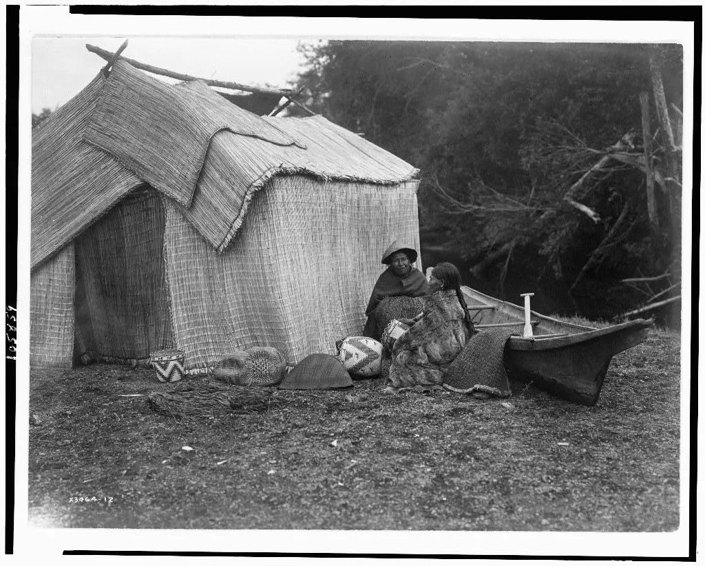 A mat shelter--Skokomish, Washington, 1913