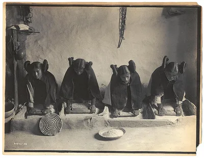 The mealing trough--Hopi, Arizona, 1906