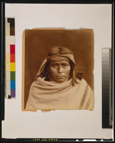 [Tah-Lay, Apache? Indian, head-and-shoulders portrait, facing front,…, 1903
