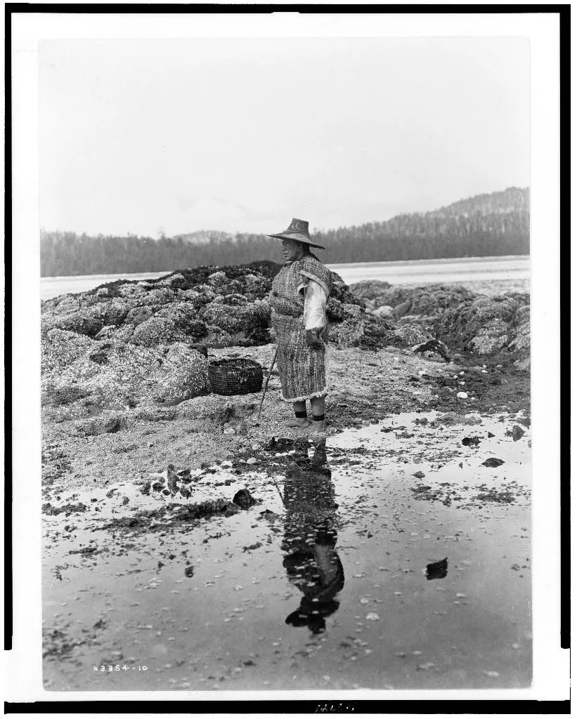 [A hazy morning--Nakoaktok], British Columbia, 1910
