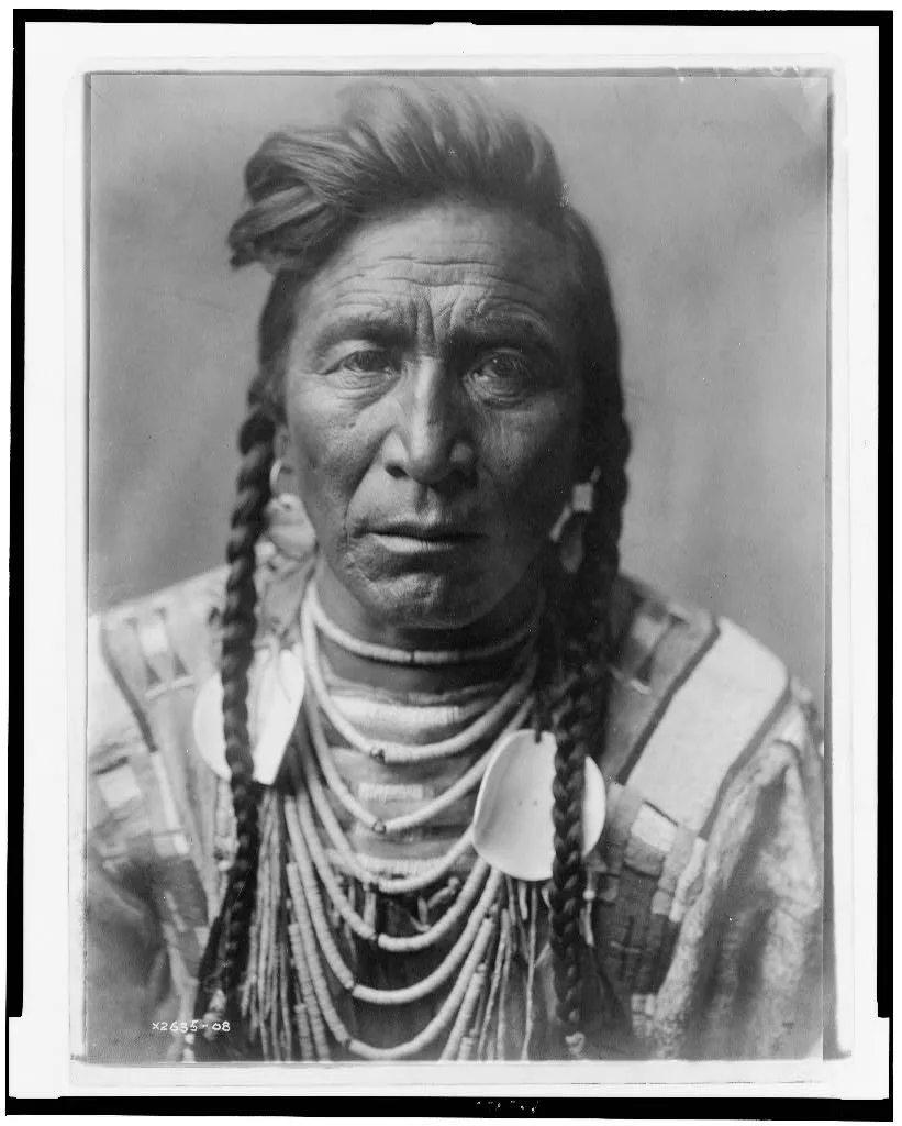 [Strike On his Head, Crow Indian, Montana, head-and-shoulders…, 1908