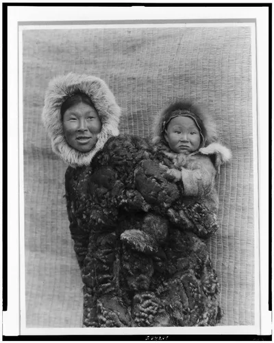 Woman and child, Nunivak, Nunivak Island, Alaska, 1929