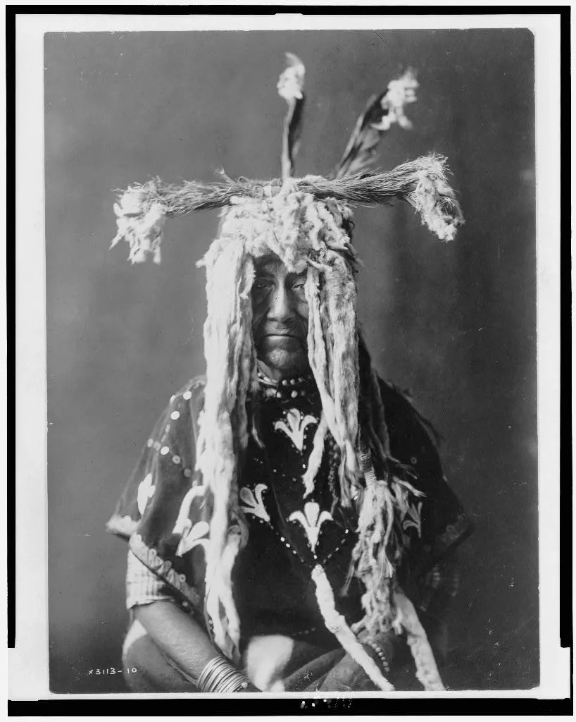 Substitute sacred head-dress--Piegan, Montana, 1910