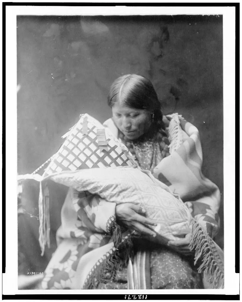 Cheyenne mother and child, Great Plains, 1905