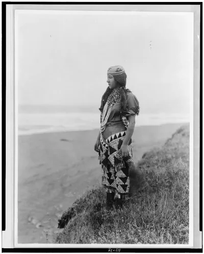 Woman's primitive dress--Tolowa, 1923
