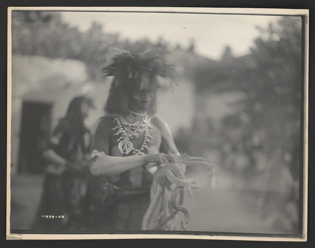 The snake priest, Arizona, 1906
