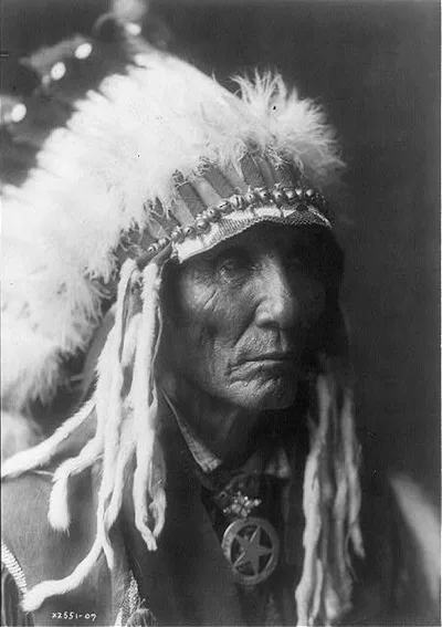 Photograph from 1890: [Calico - Oglala, head-and-shoulders portrait,…