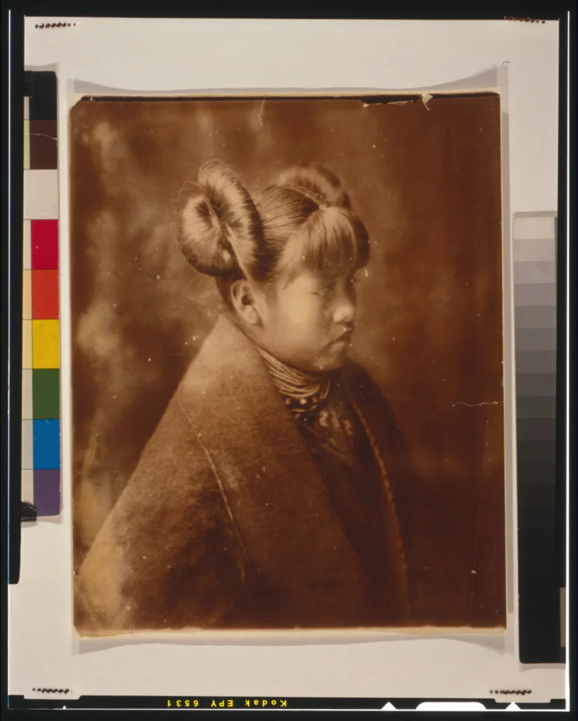 Modified style of hair dressing--Hopi, 1921