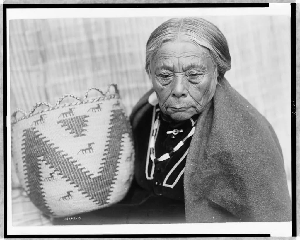 Basket maker--Skokomish, 1913